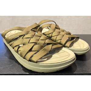 MALIBU SANDALS Zuma EVA Rubber Nylon Olive Green Men's Size 13 Sandals